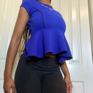 Royal Blue Blouse